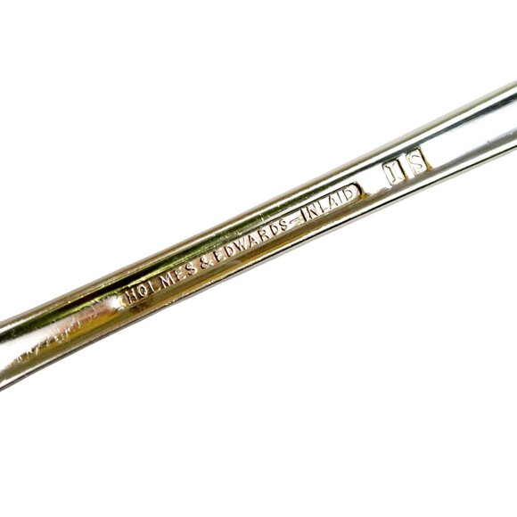 Lovely Lady Grille Forks (Set of 8) Vintage Holmes & Edwards Inlaid Silverplate - Picture 5 of 5